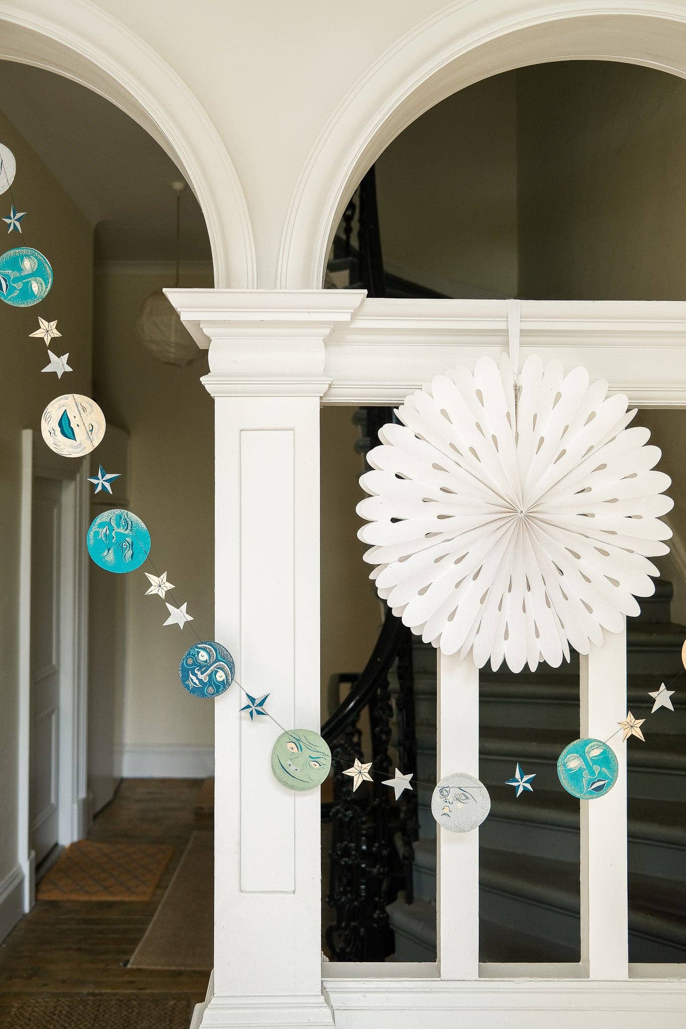 Man on the Moon Sewn Garland