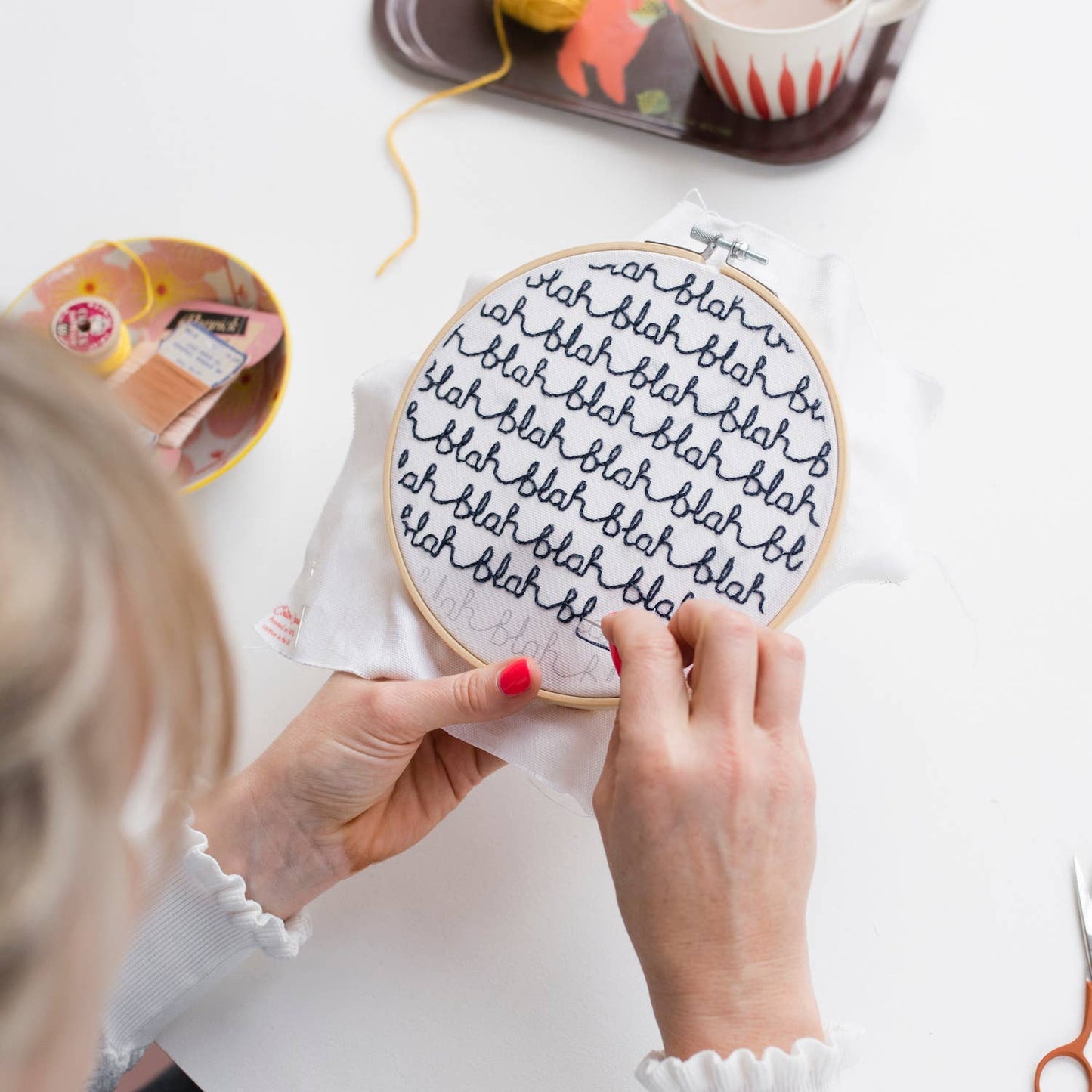 Blah Blah Blah Donna Wilson Embroidery Hoop Kit