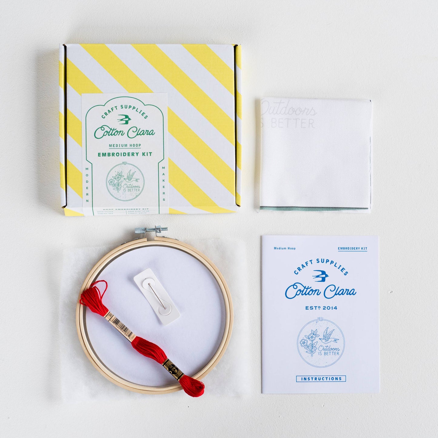 Outdoors Is Better Embroidery Hoop Kit