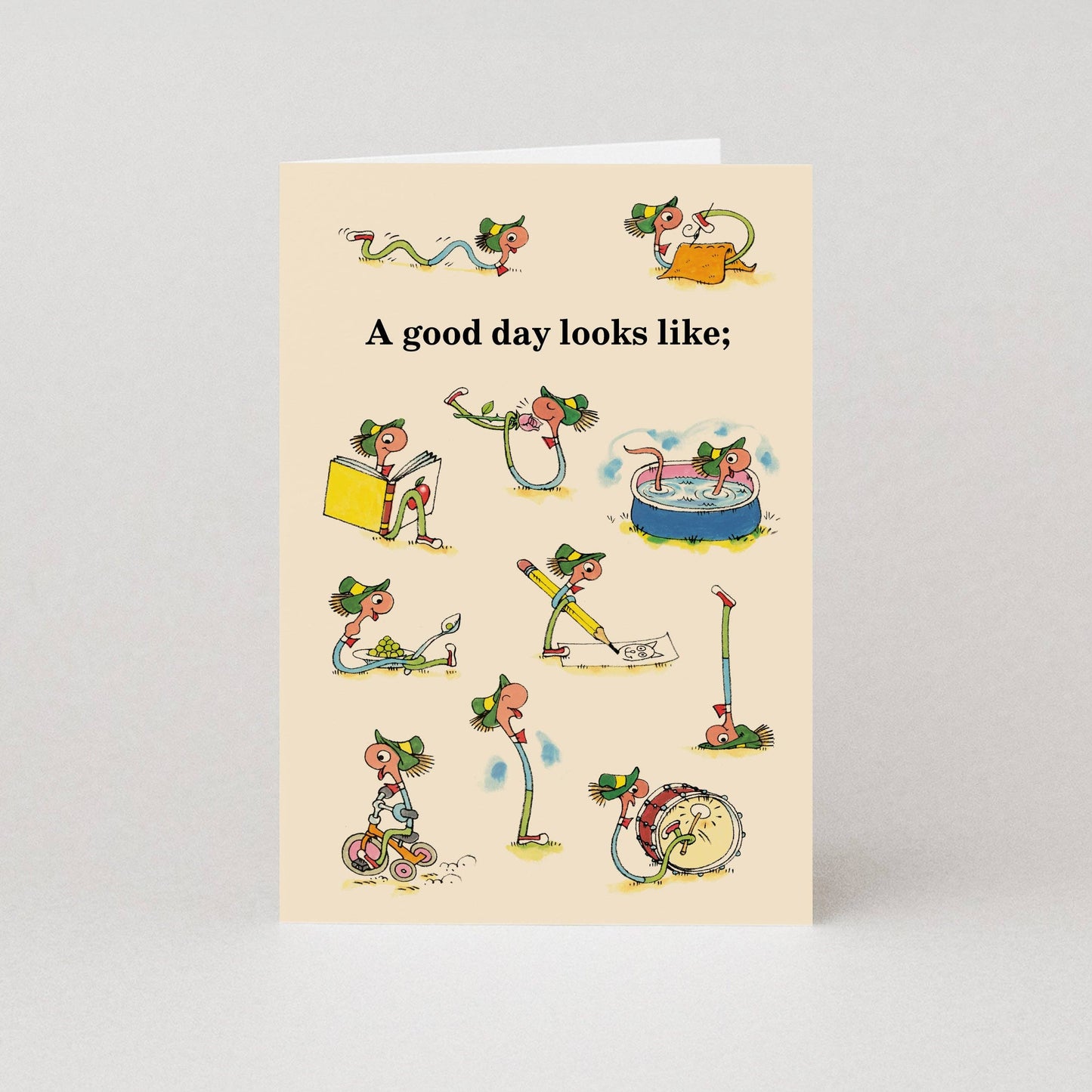 A Good Day Looks Like - Greetings Card by Richard Scarry