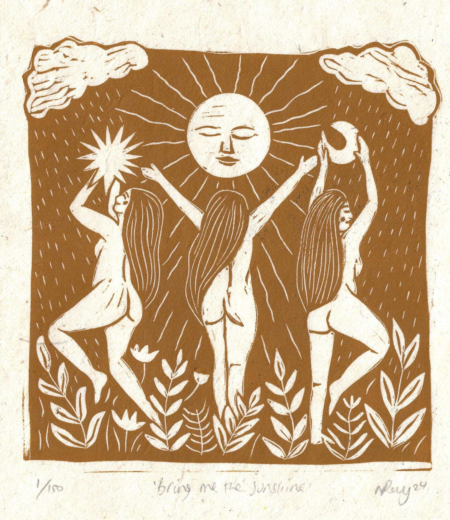 Bring Me the Sunshine Card, sun, summer, autumn, dance,