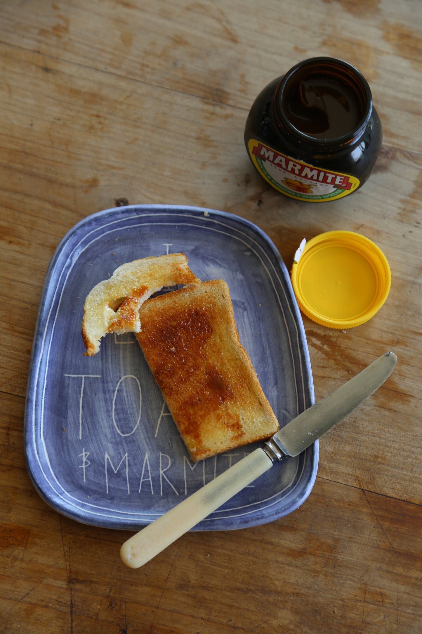 I Love Toast & Marmite -Plate