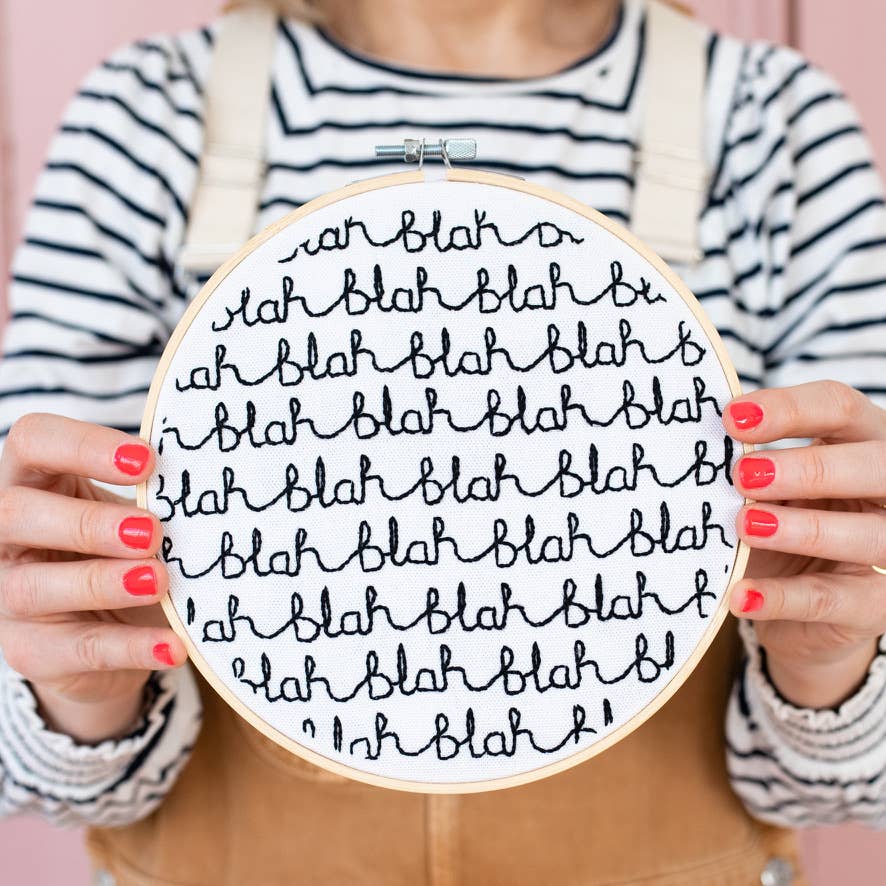 Blah Blah Blah Donna Wilson Embroidery Hoop Kit