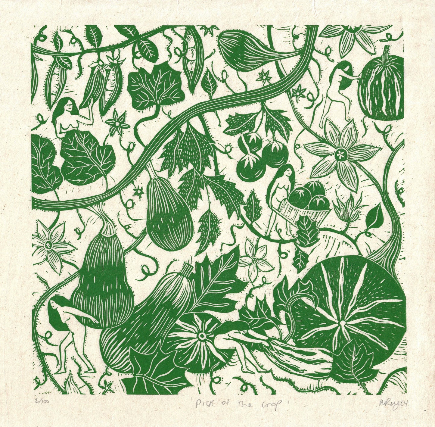 Pick of the Crop card gardening, vegetables, growing