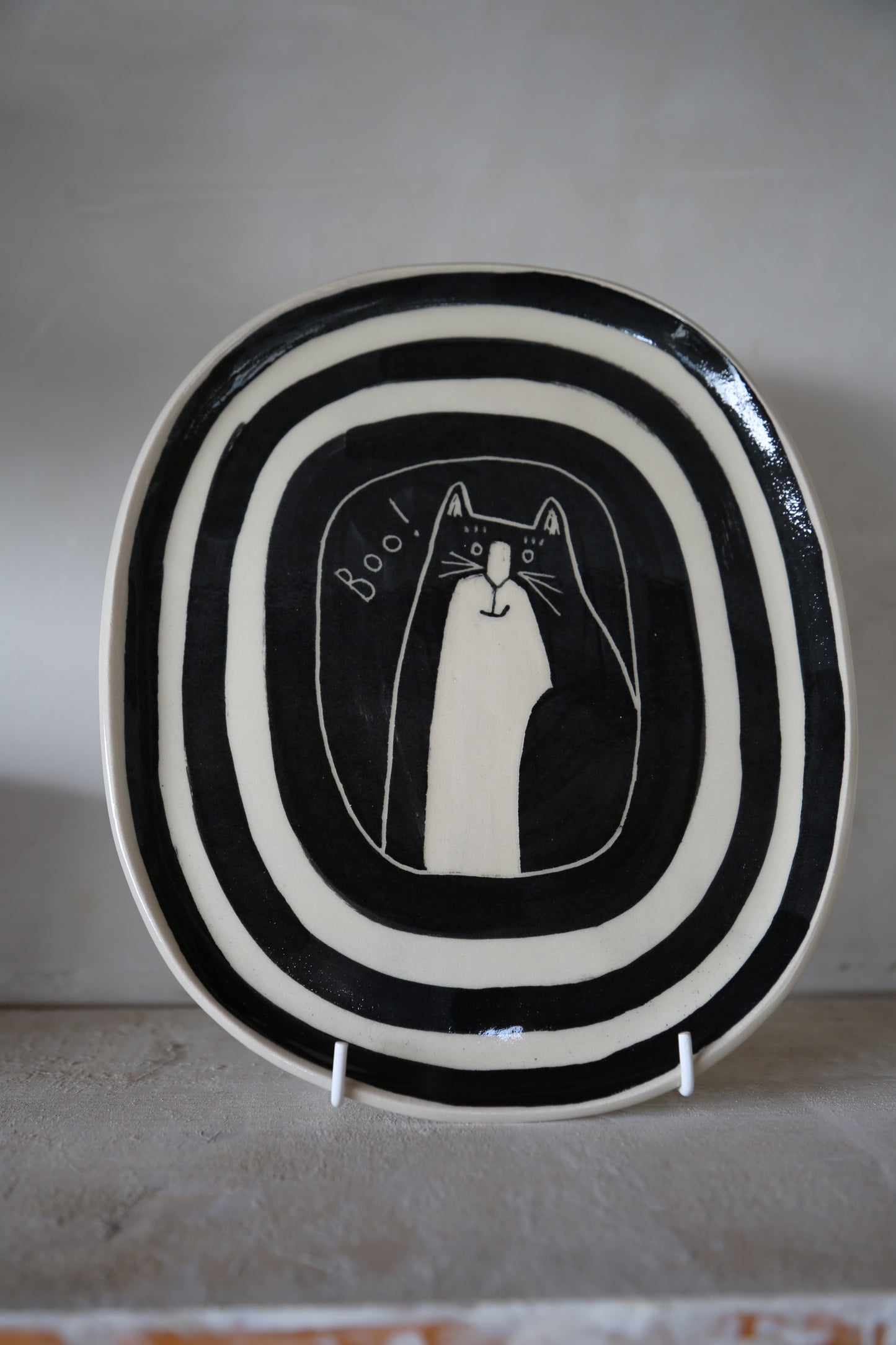 Black BillyBob “boo!” Plate
