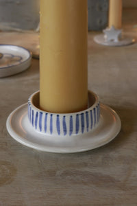Candle Holder with little stripes