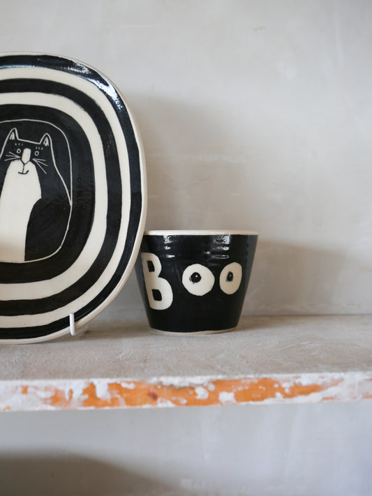 Black BillyBob “boo!” Plate