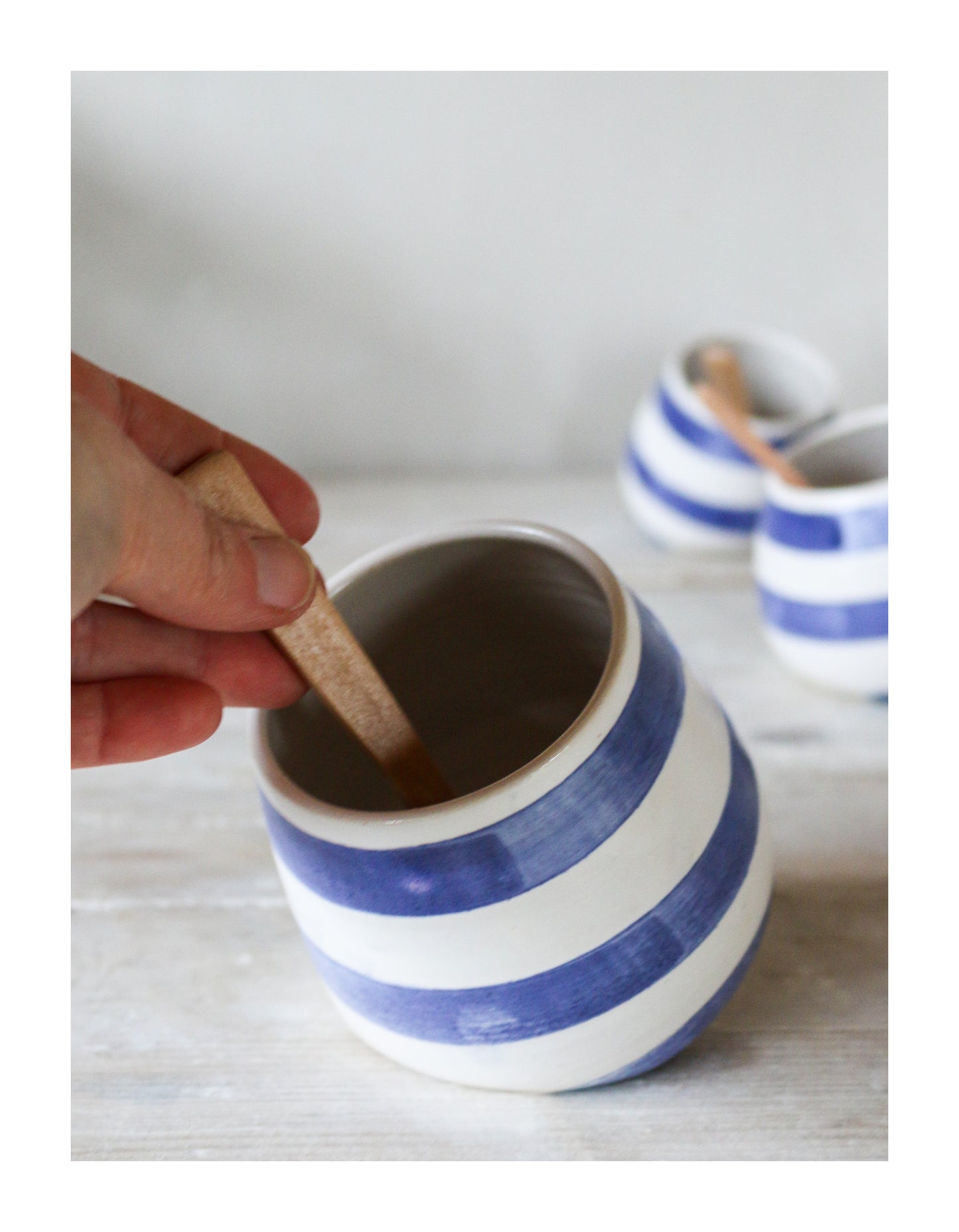 Cornish Stripe Salt Pot