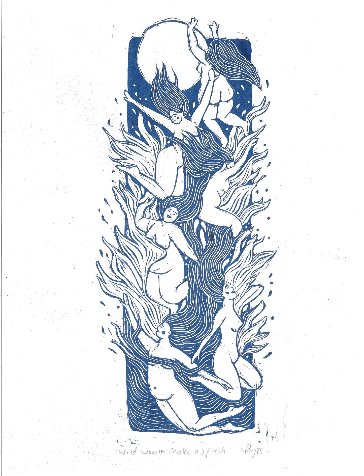 Wild Women Make a Splash riso, swim, dive, sea, joyful