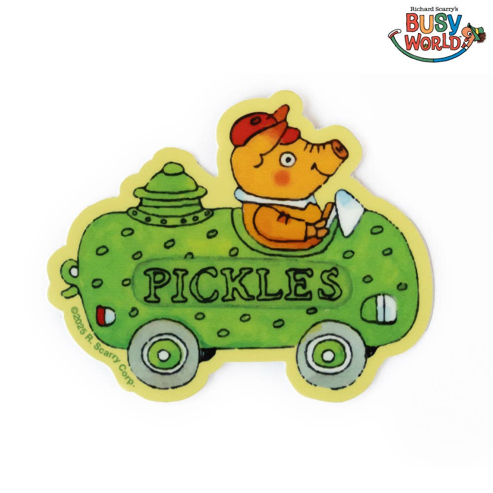3P4 x Richard Scarry® - Pickle Car Sticker