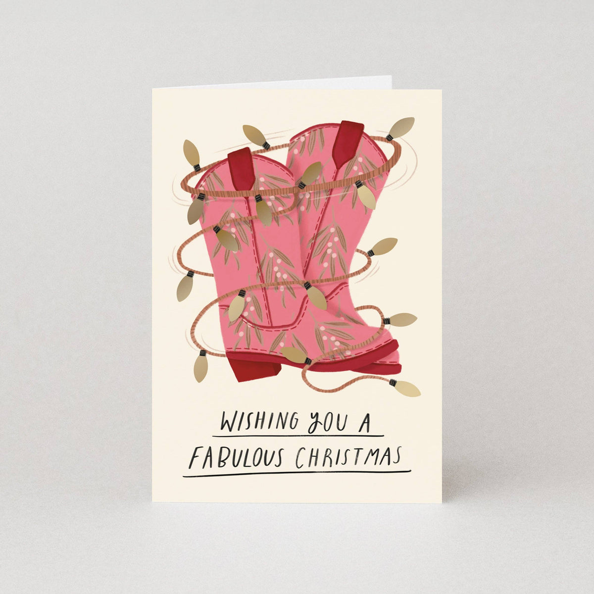Wishing You A Fabulous Christmas Card - by Georgia Maia