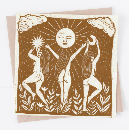 Bring Me the Sunshine Card, sun, summer, autumn, dance,