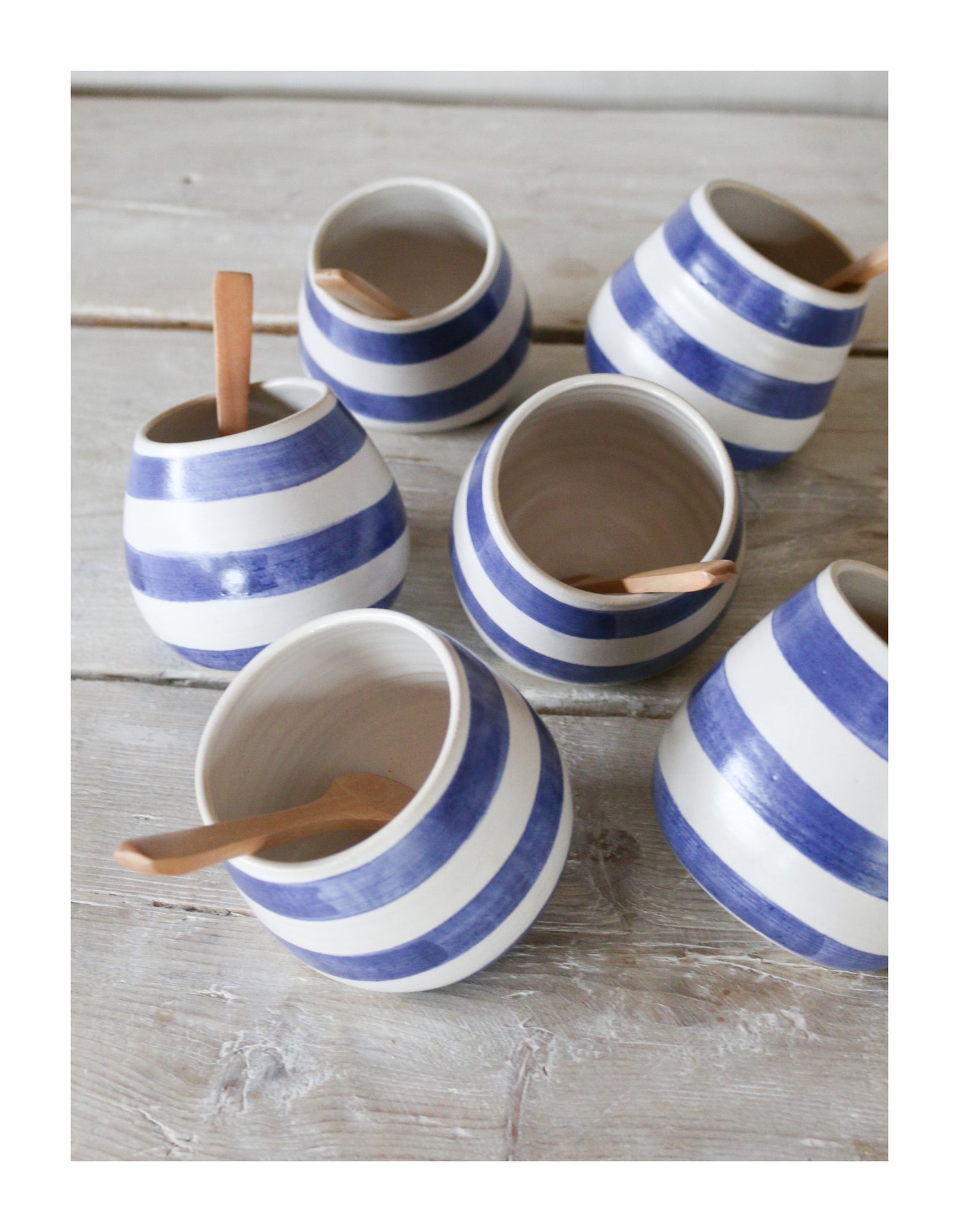 Cornish Stripe Salt Pot