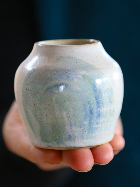 Little Seaspray Vase with hints of Blue