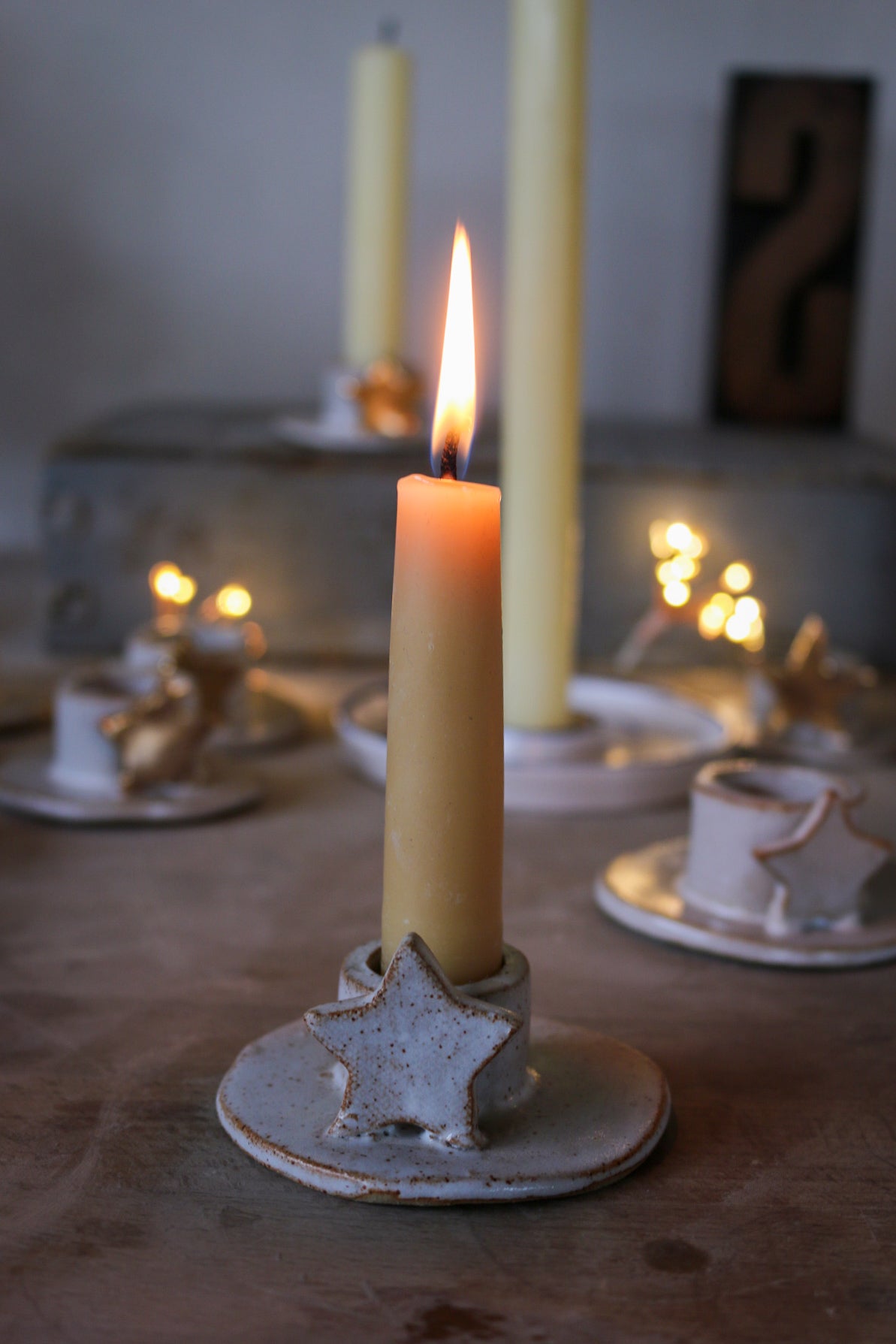 White Star Candle Holder