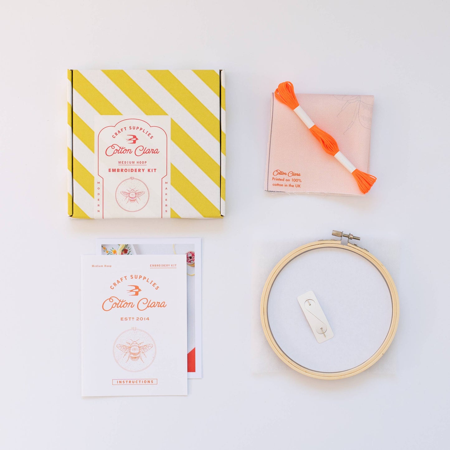 Bee Embroidery Hoop Kit