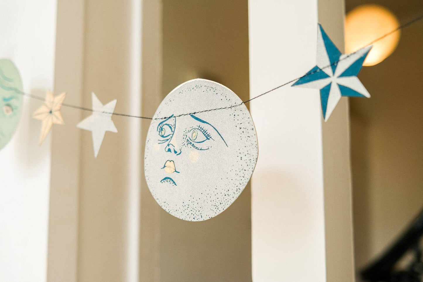 Man on the Moon Sewn Garland