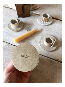 Gold Star Candle Holder