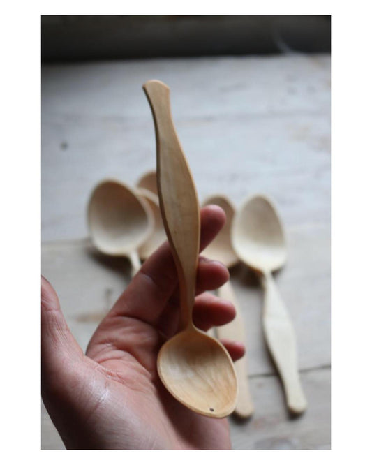 Blackthorn bent branch sugar spoon