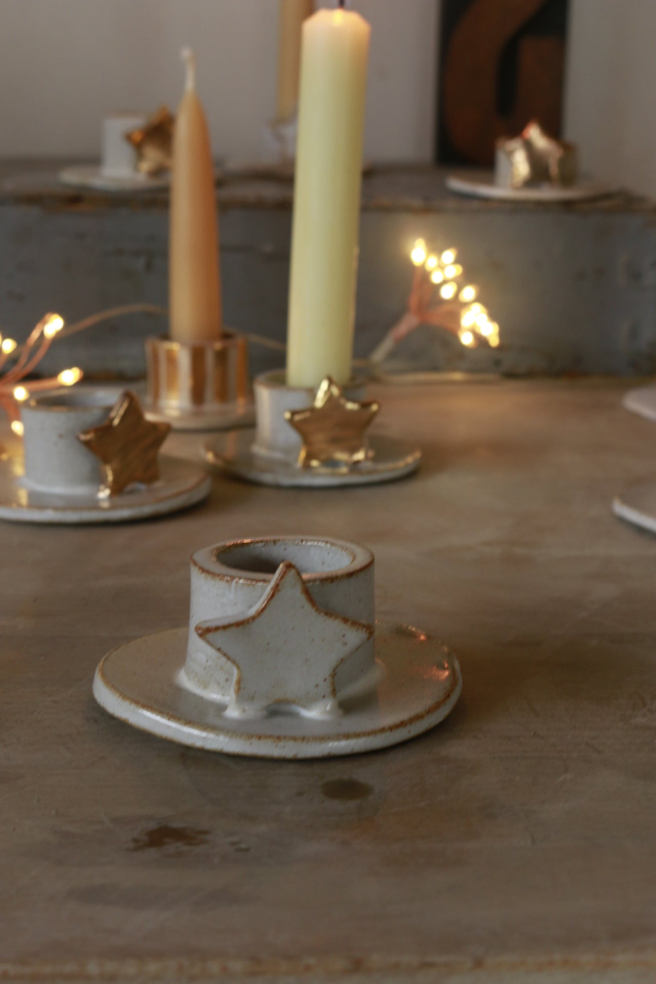 White Star Candle Holder