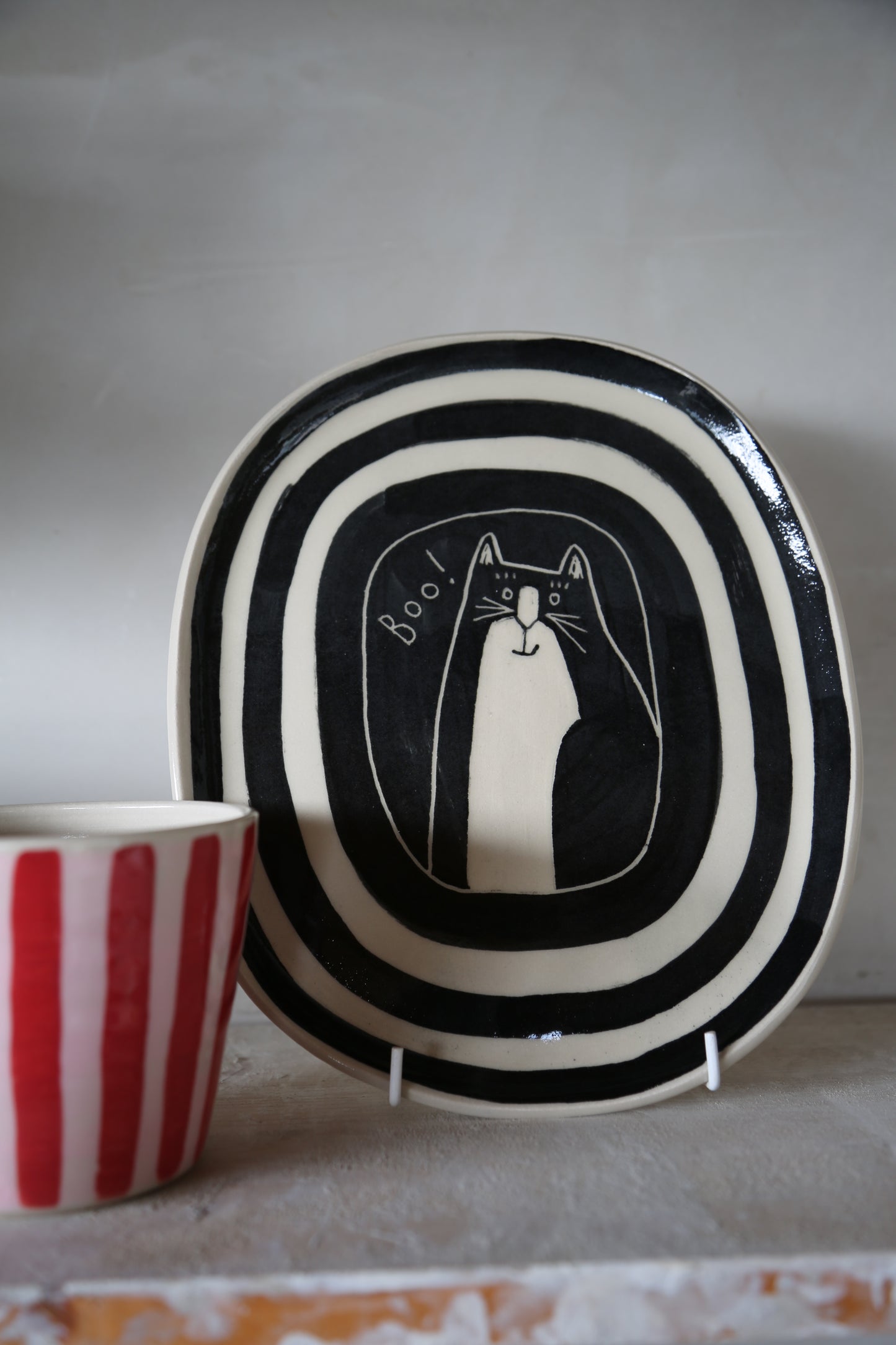 Black BillyBob “boo!” Plate