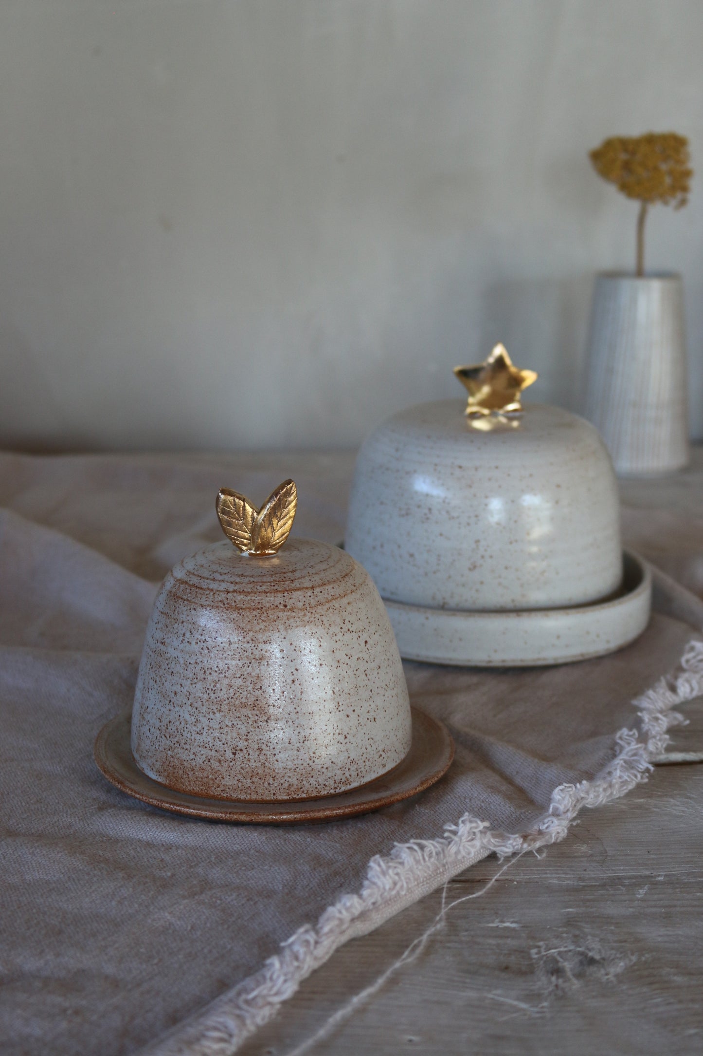 Gold Star Butter Dish