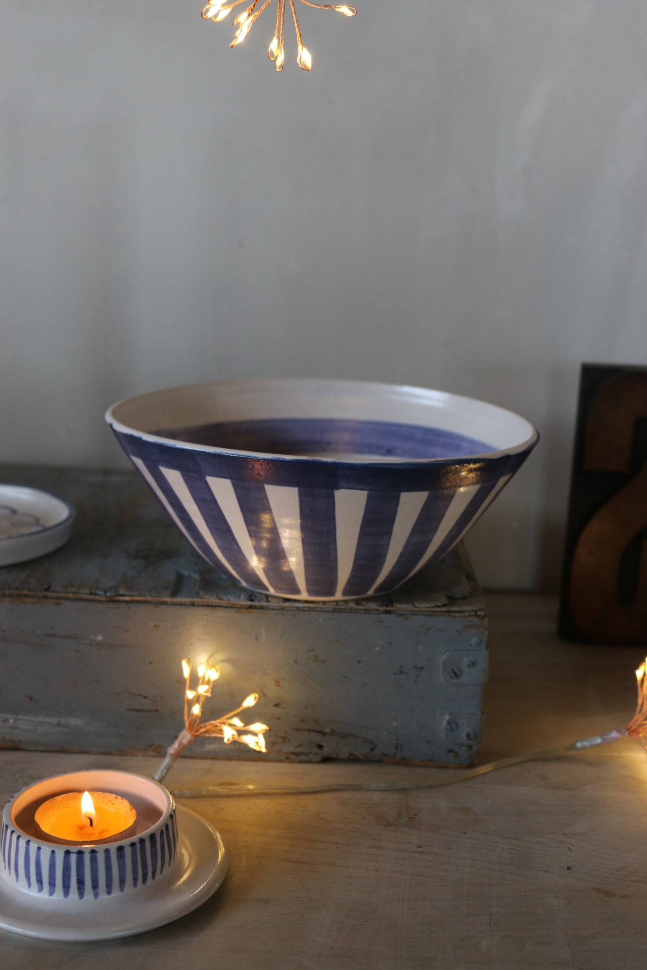 Bold blue & white bowl