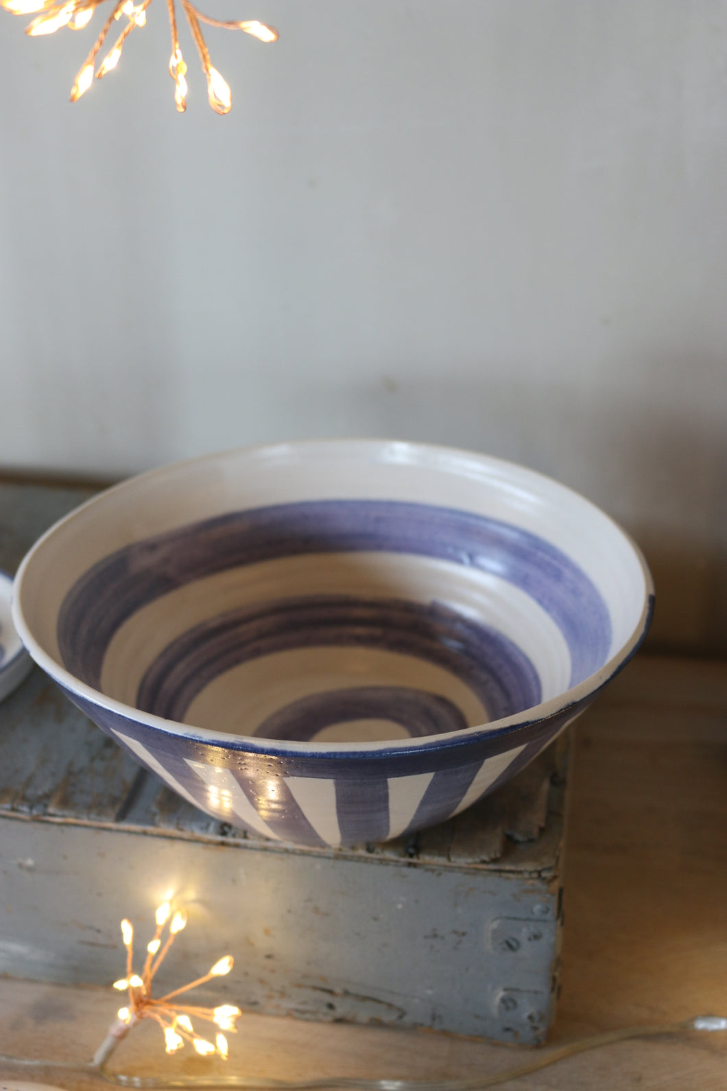 Bold blue & white bowl
