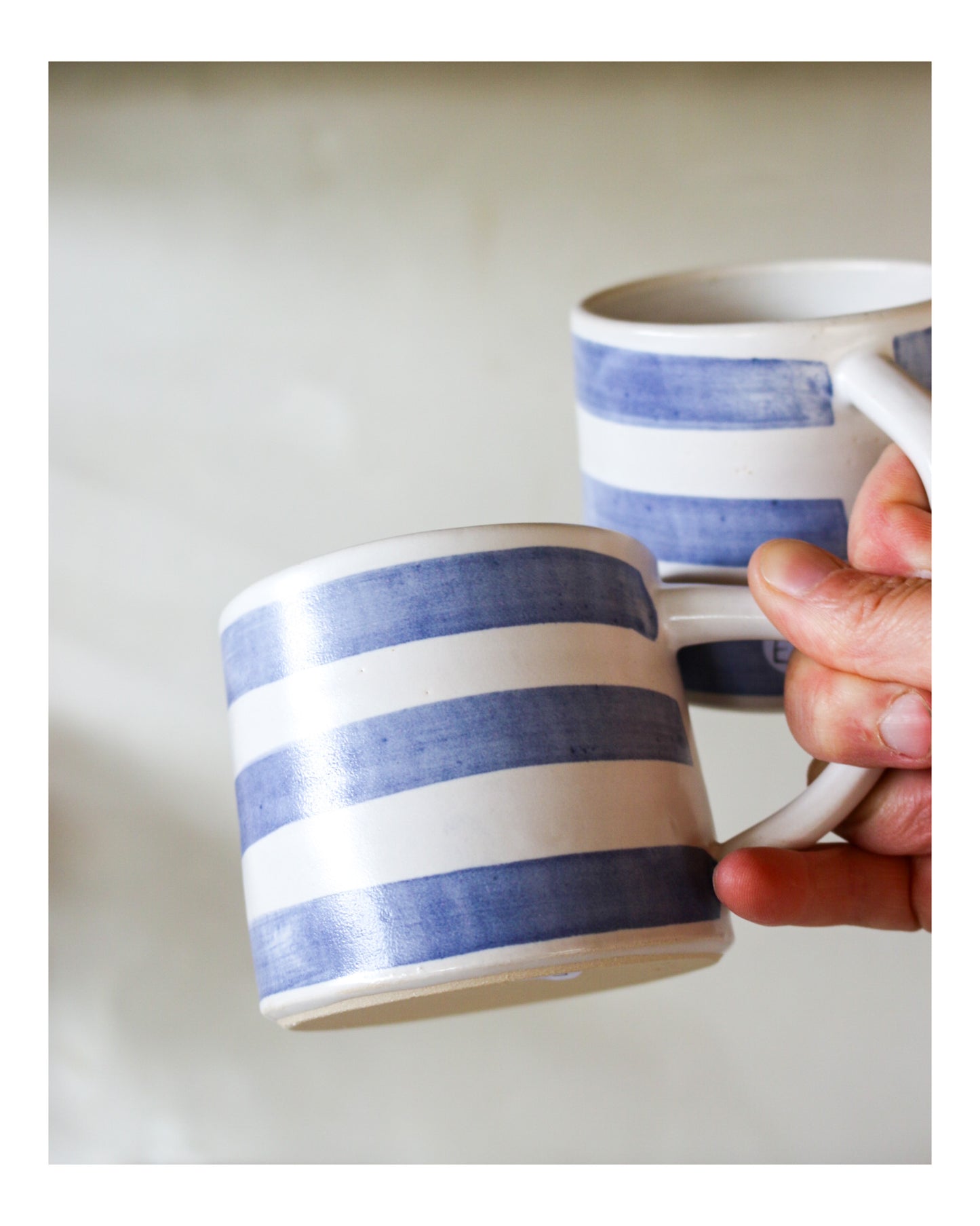 cornish stripe mugs