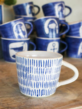 Load image into Gallery viewer, Dashes Handmade Mug
