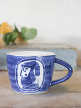 Load image into Gallery viewer, Fisherman Mug - Left facing rosy cheeks
