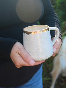 Gold Scallop Mug