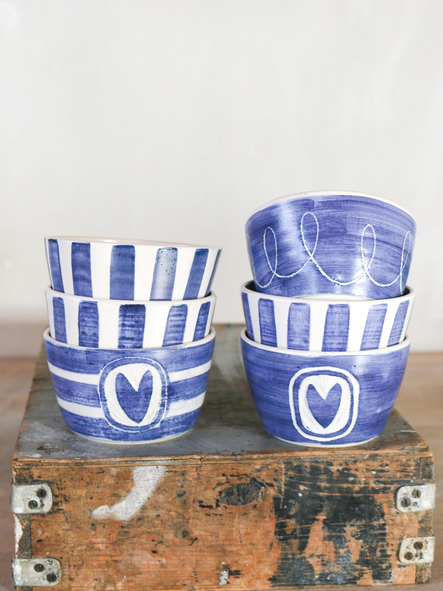 Dipping Bowl - Blue Heart