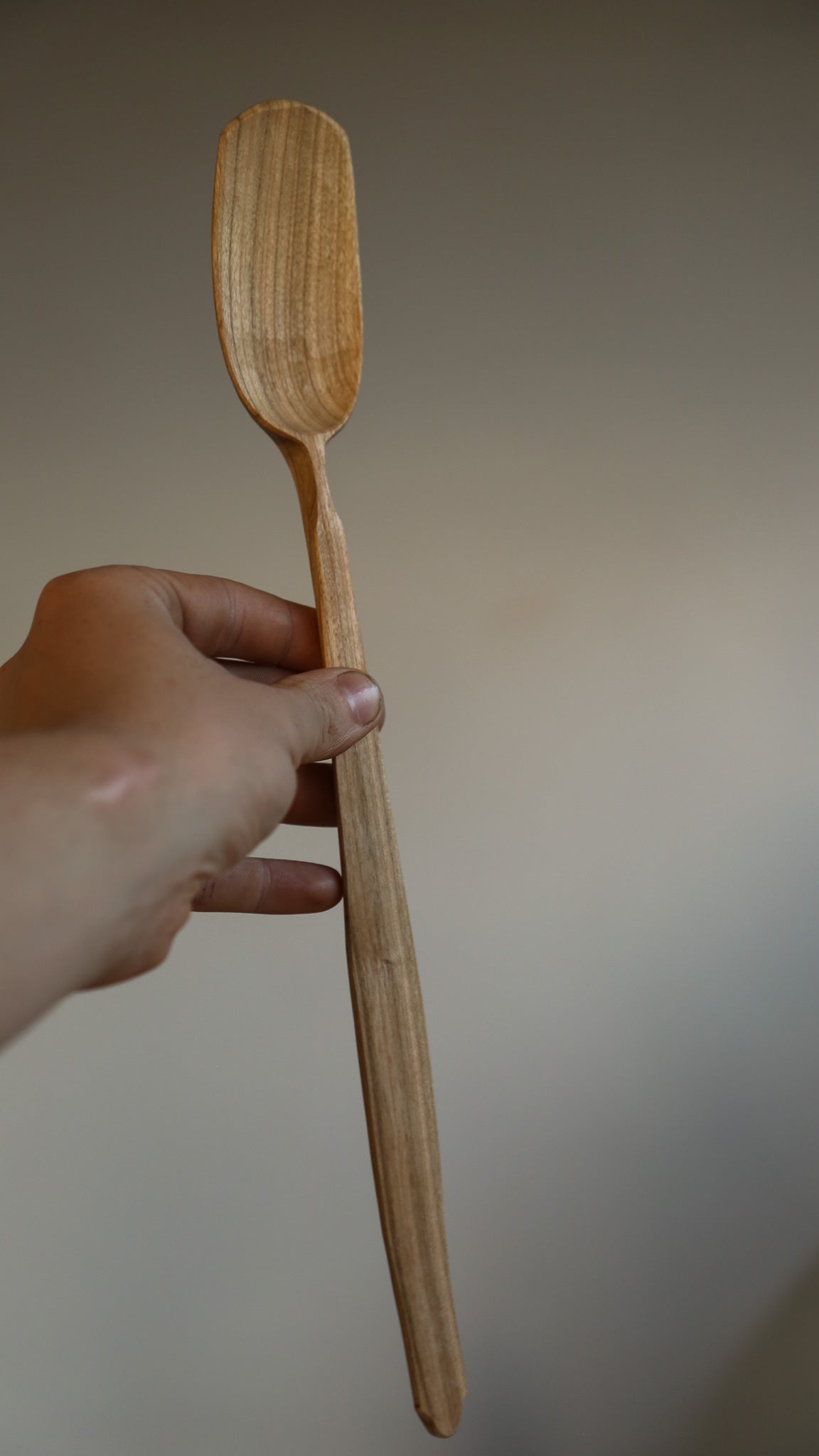 Long Handled Cherry Cooking Spoon
