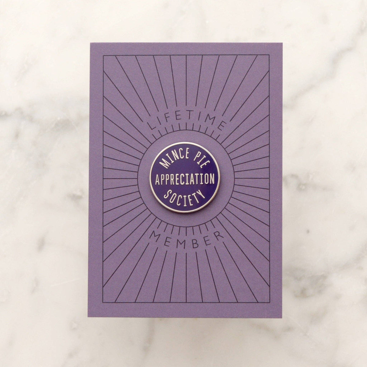 Mince Pie Appreciation Society - Plum - Enamel Pin