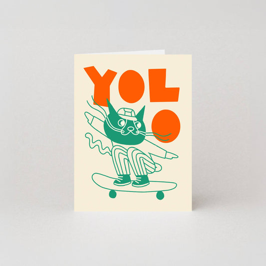 Yolo Card | Mini Card | Mini Cat Card | Mini Greeting Cards