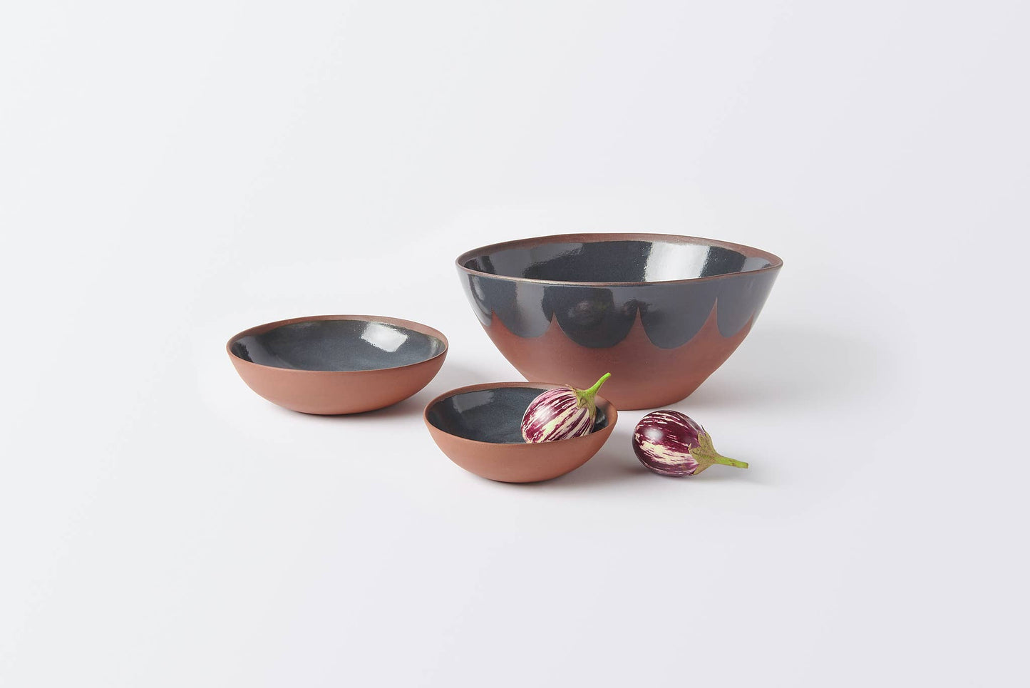 Handmade Modern Rustic Terracotta Large Deep Bowl