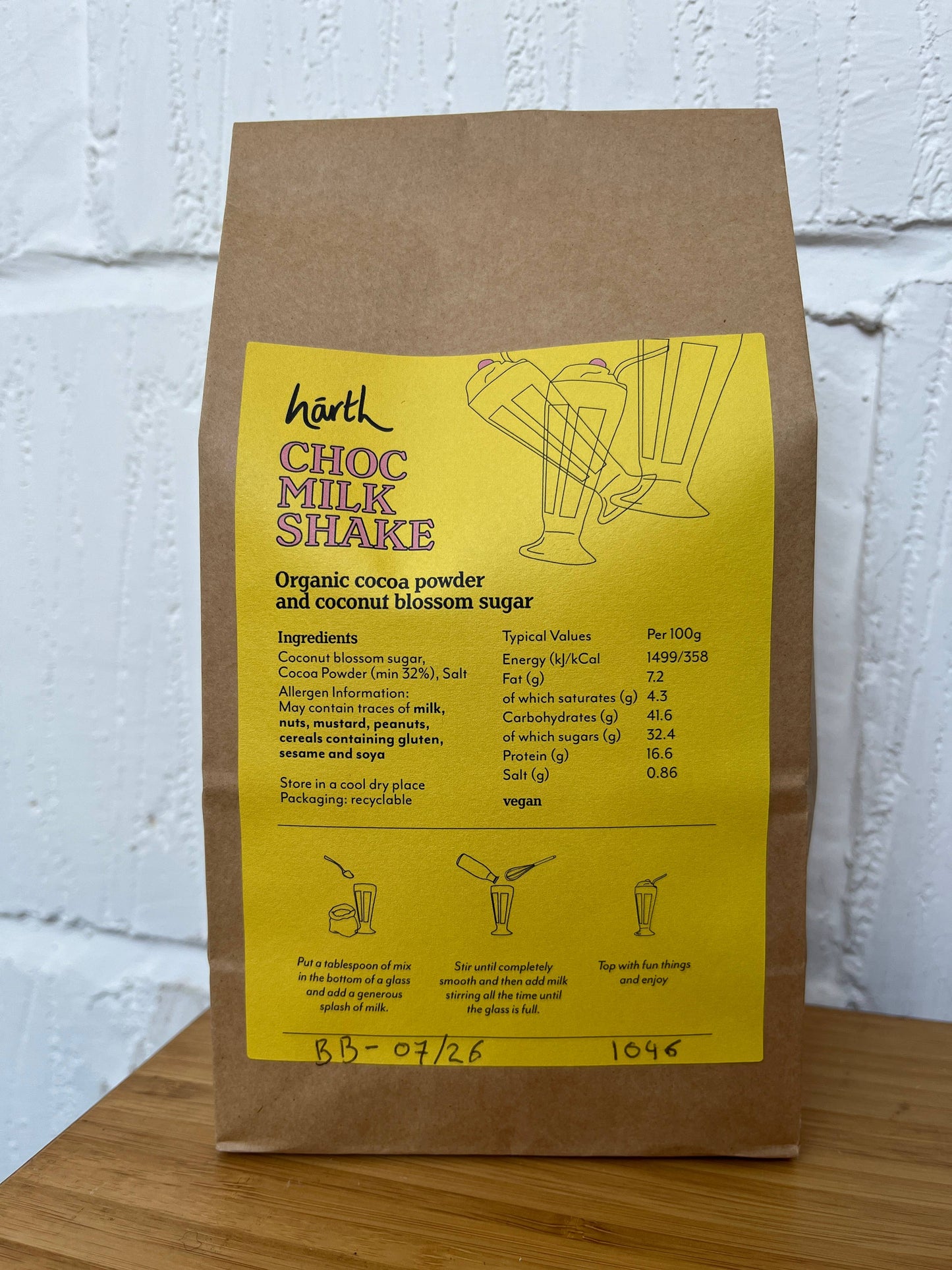 Harth Chocolate Milkshake 1KG 