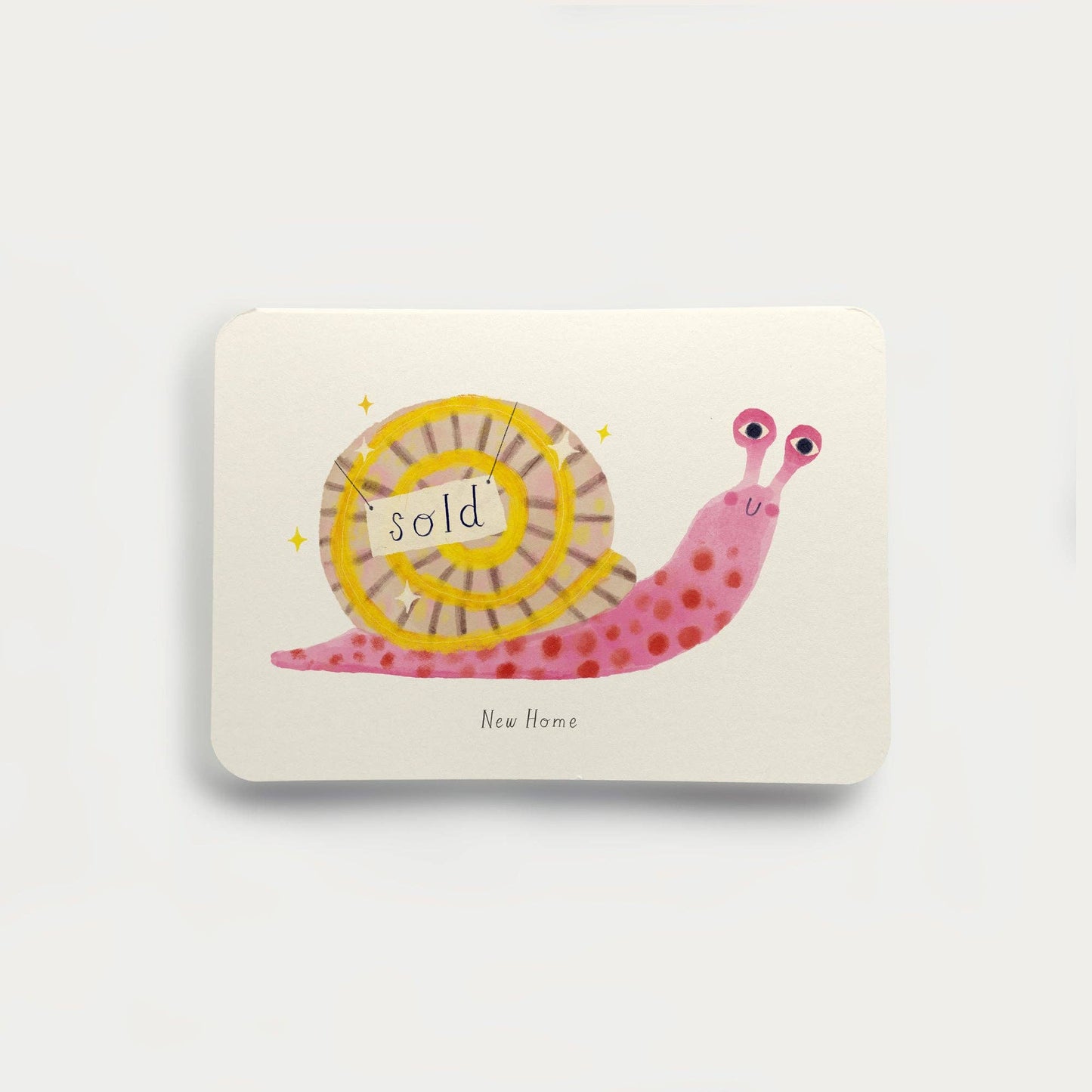 New Home Snail Greetings Card
