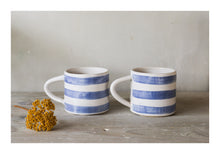 Load image into Gallery viewer, Pair of Cornish stripe mugs
