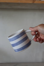 Load image into Gallery viewer, Pair of Cornish stripe mugs
