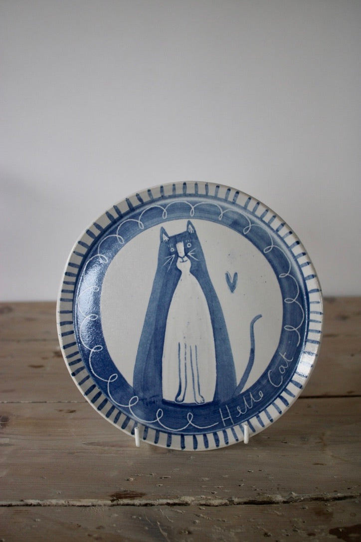 Hello Cat Plate