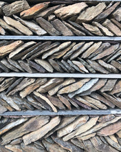 Load image into Gallery viewer, laura lane stoneware herringbone large serving plate 
