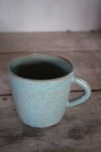 Turquoise Speckled Stoneware Mug