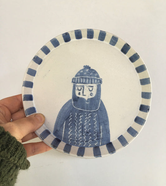 Little fisherman with tattoos SIDE PLATE